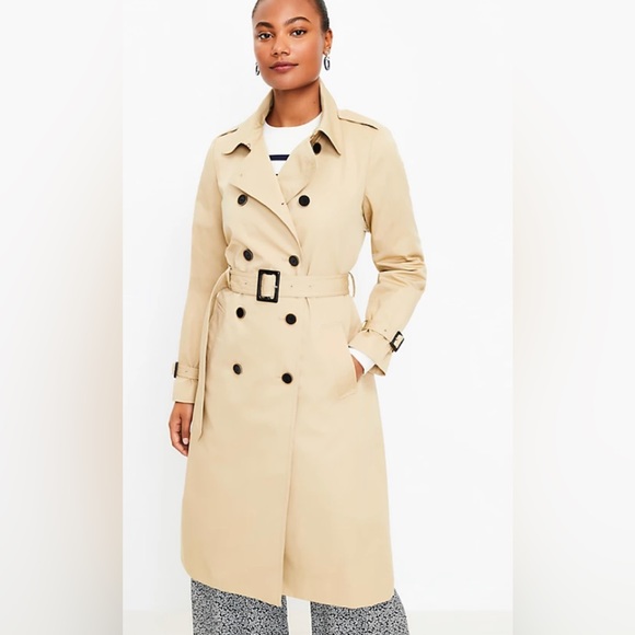 LOFT Jackets & Coats Loft Double Breasted Trench Coat Small New